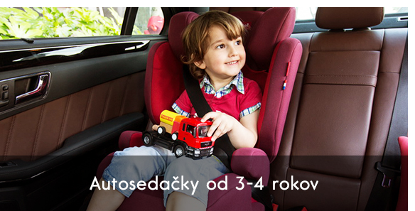 Autosedačky od 3-4 rokov